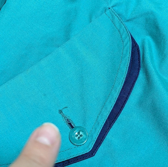 Vintage Canada Sportswear Co. Teal Green Zip Bomber Wind  Breaker Men's Medium - Picture 7 of 10